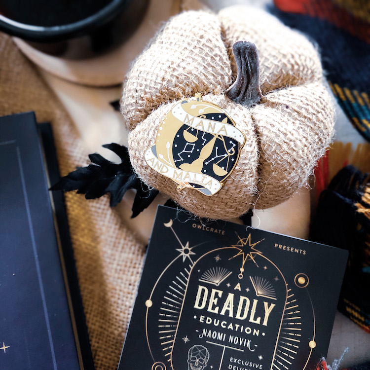 OwlCrate Special Edition A Deadly Education enamel pin