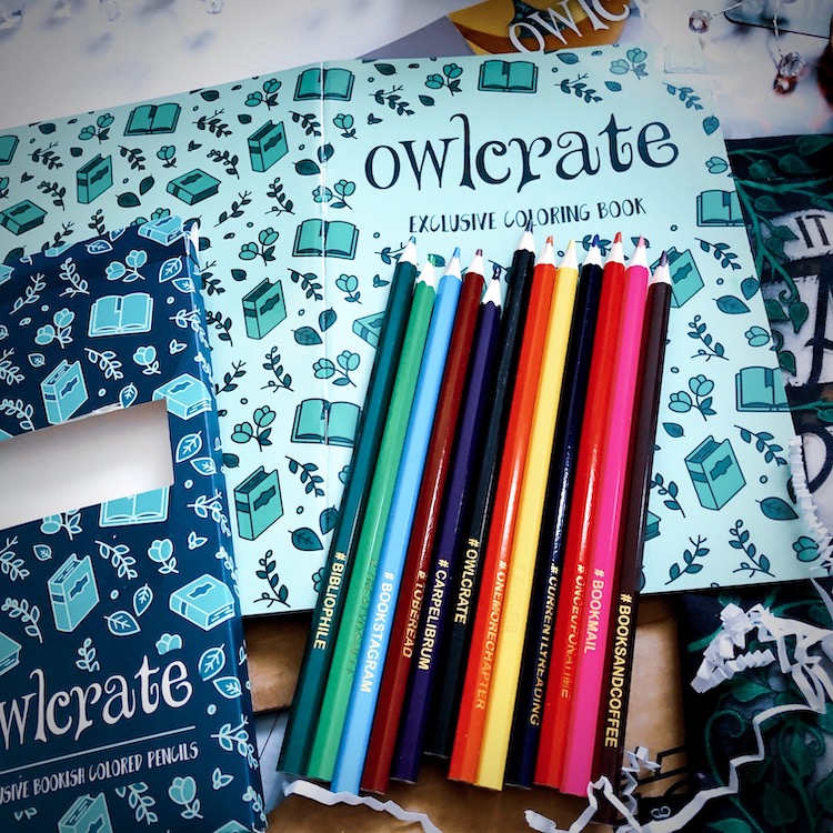 OwlCrate December 2019 colouring book