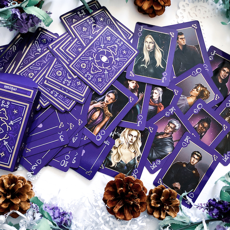 OwlCrate February 2020 Throne of Glass cards